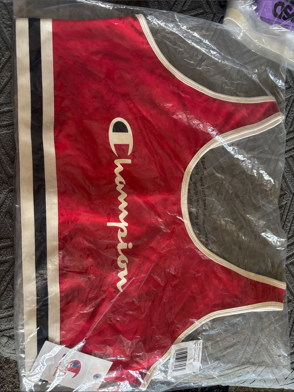 Champion Red sports bra